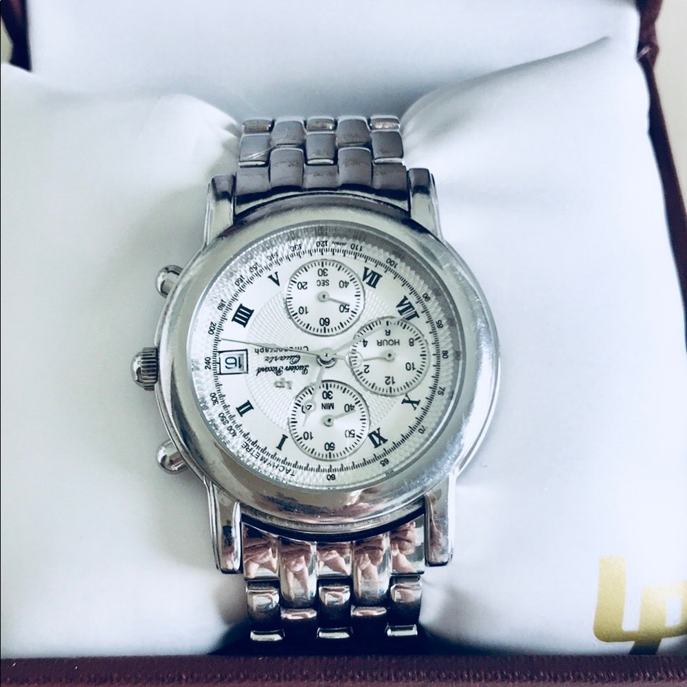 🔴UNISEX LUCIEN PICCARD STAINLESS WATCH. - Picture 1 of 4